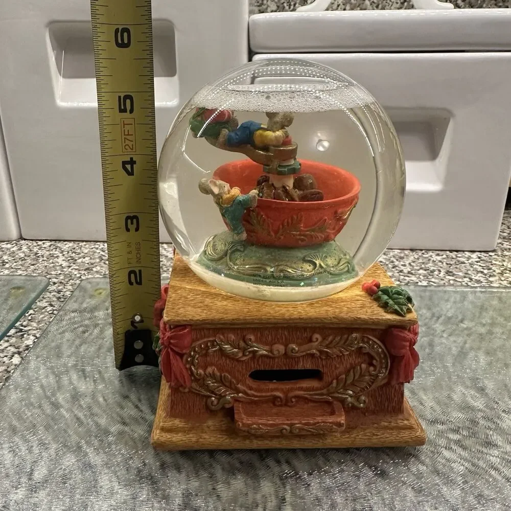 Vintage Stern's Musical Christmas Snow Globe 